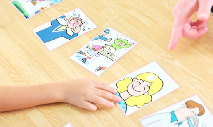 イラストカードを使った教材